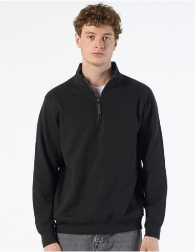 SOL-02088-Mens Zip High Collar Sweatshirt Stan